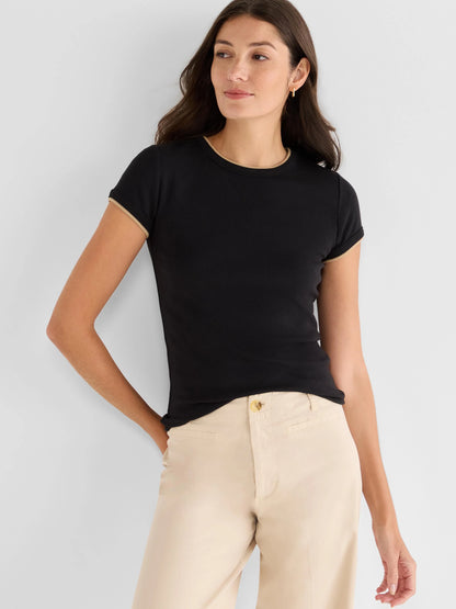 Perfect Knit Rib Double Layer Tee