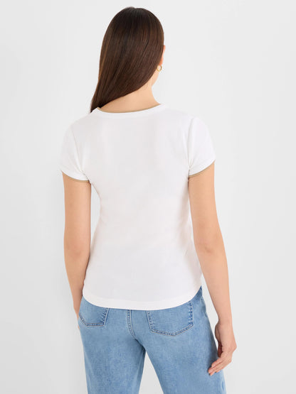 Perfect Knit Rib Double Layer Tee