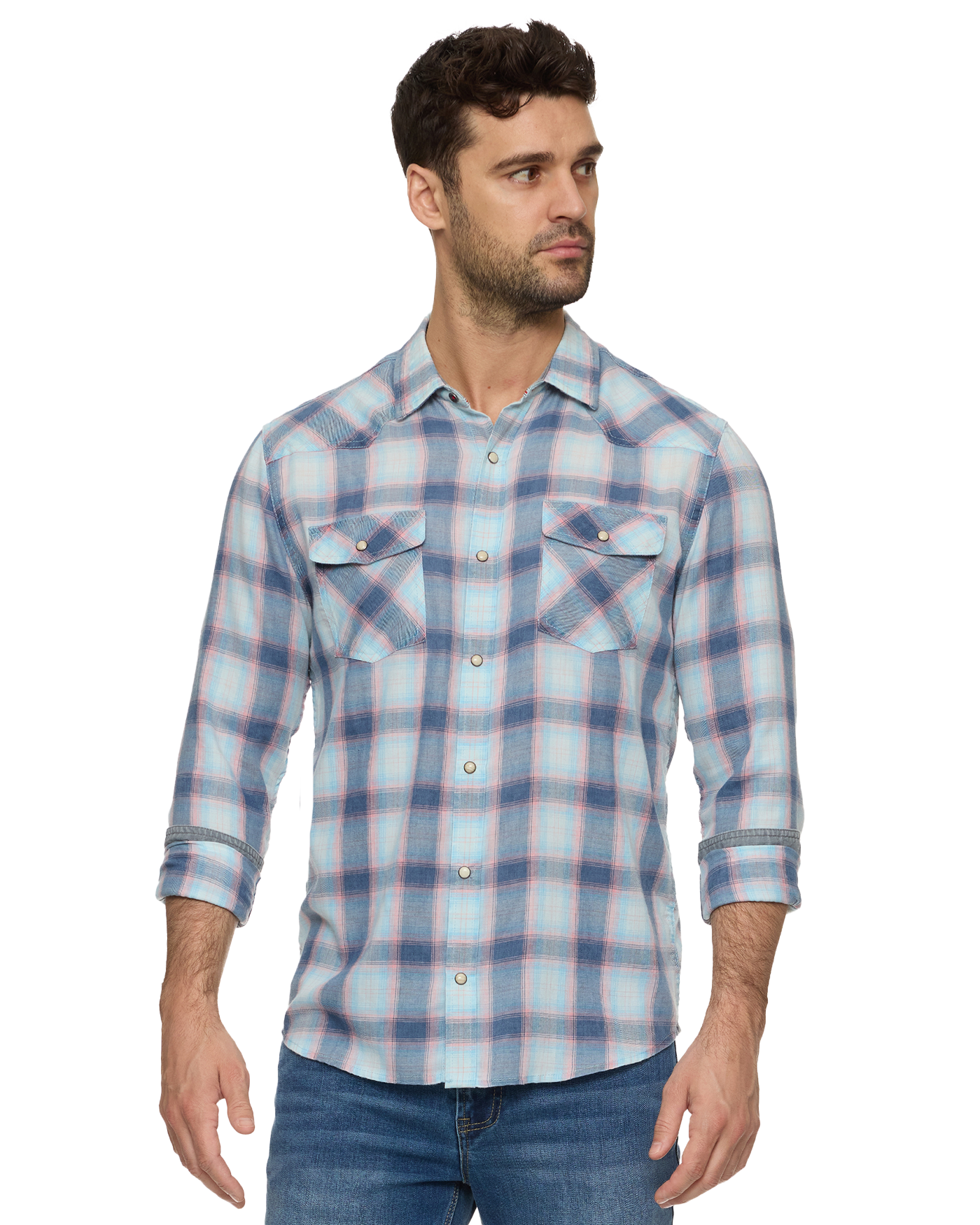 Muncie LS Vintage Wash Western Shirt