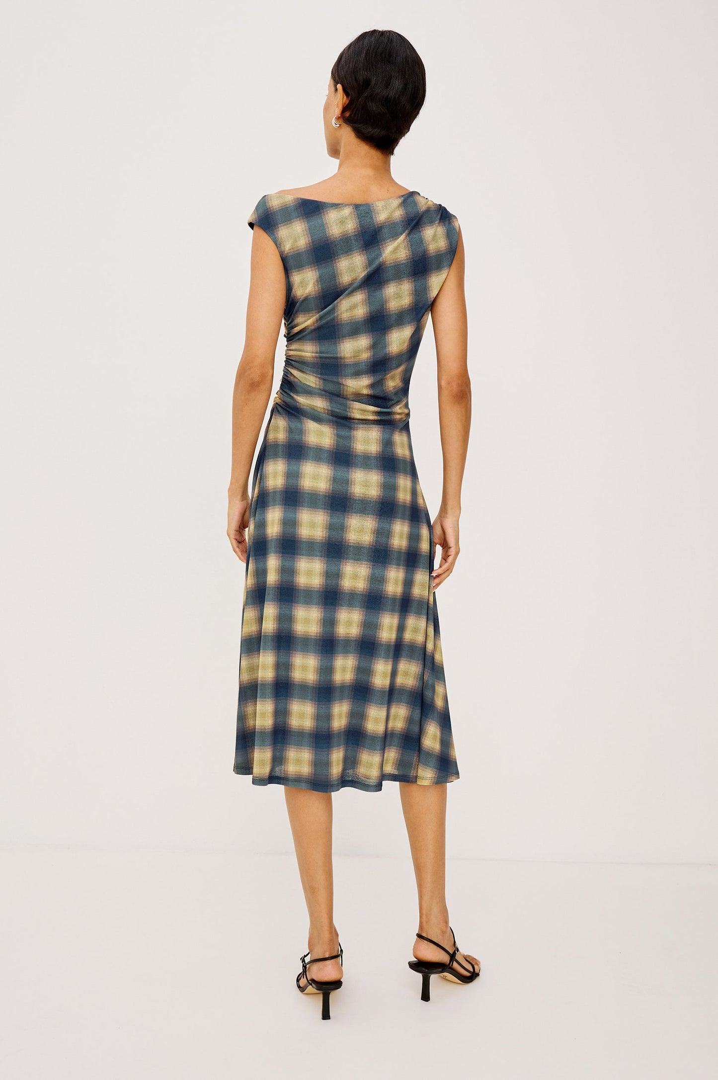 Sorra - Navy Sage Plaid dress by RAILS in Women's Dresses & Jumpsuits, textured plaid fabric