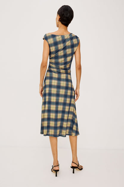 Sorra - Navy Sage Plaid dress by RAILS in Women's Dresses & Jumpsuits, textured plaid fabric