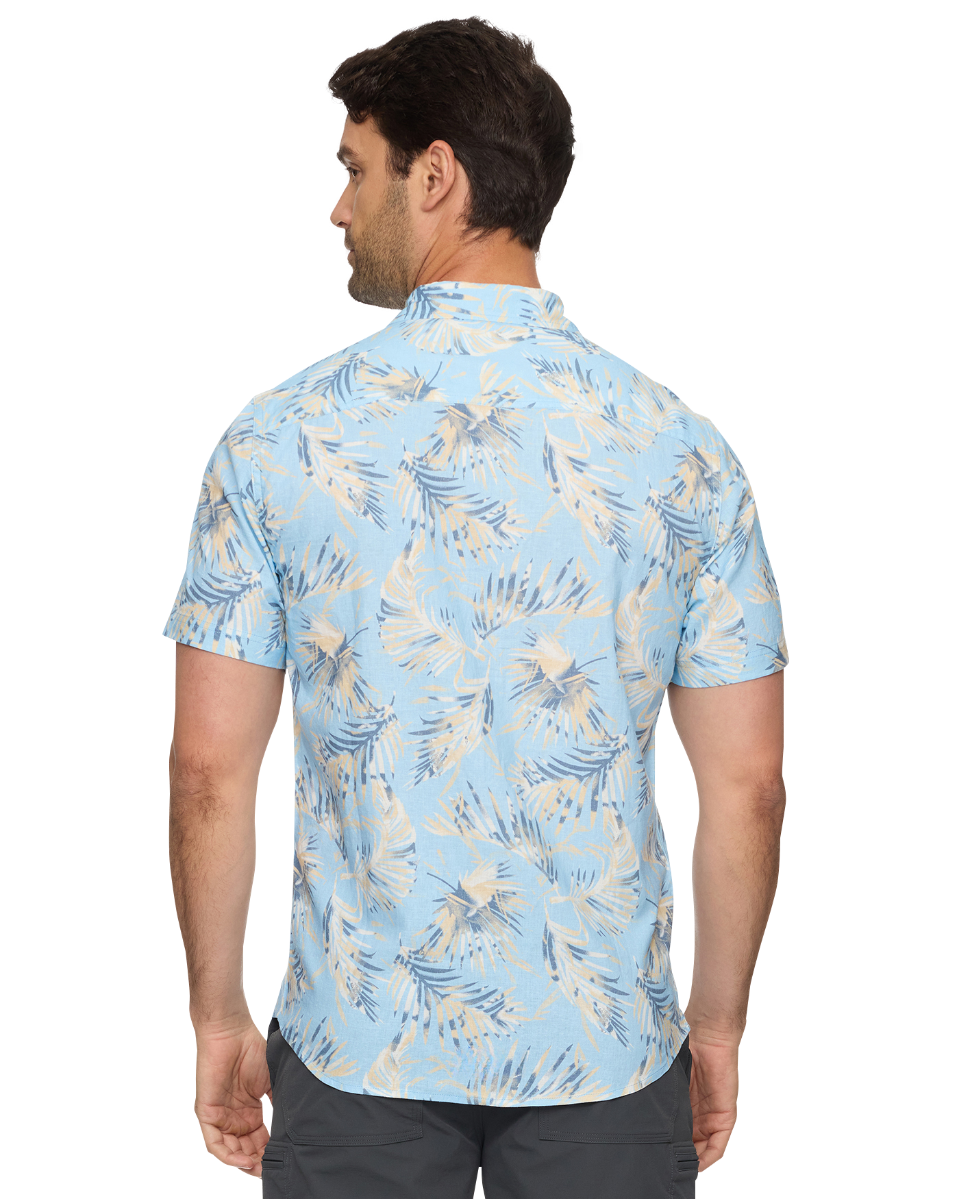 Munford SS Palm Print Shirt