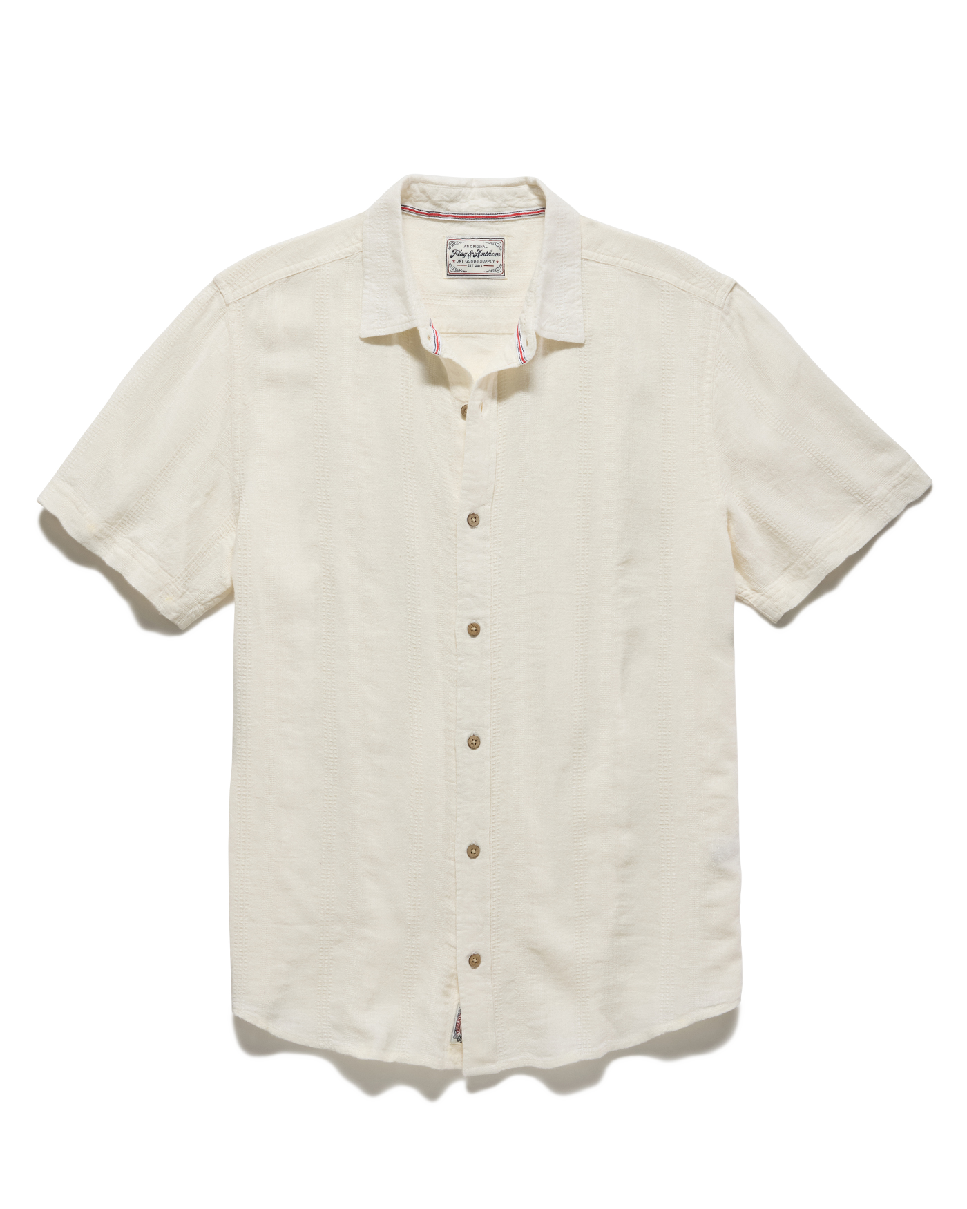 Oceanside SS Linen Blend Shirt - White in breathable linen blend, curated Fredericksburg style