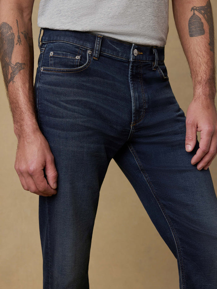 Stretch Terry Indigo 5 Pocket Pant