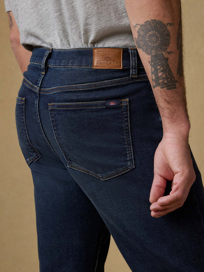Stretch Terry Indigo 5 Pocket Pant