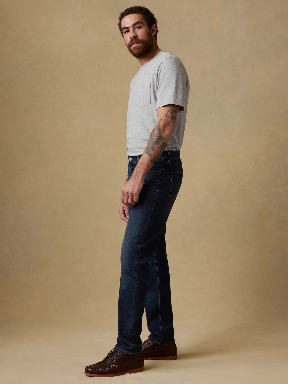 Stretch Terry Indigo 5 Pocket Pant