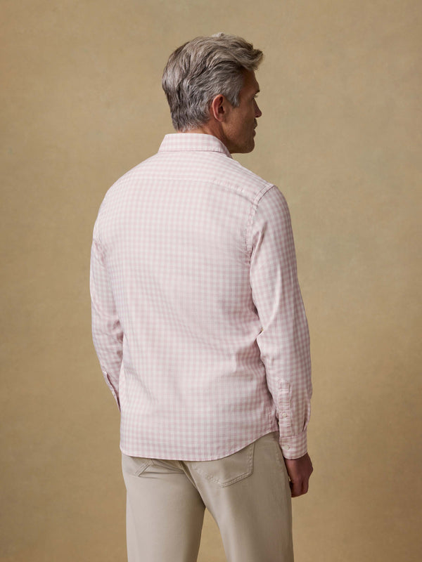 The Movement Shirt - Rose White Gingham