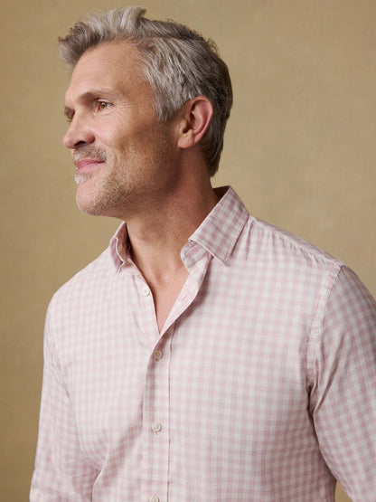 The Movement Shirt - Rose White Gingham