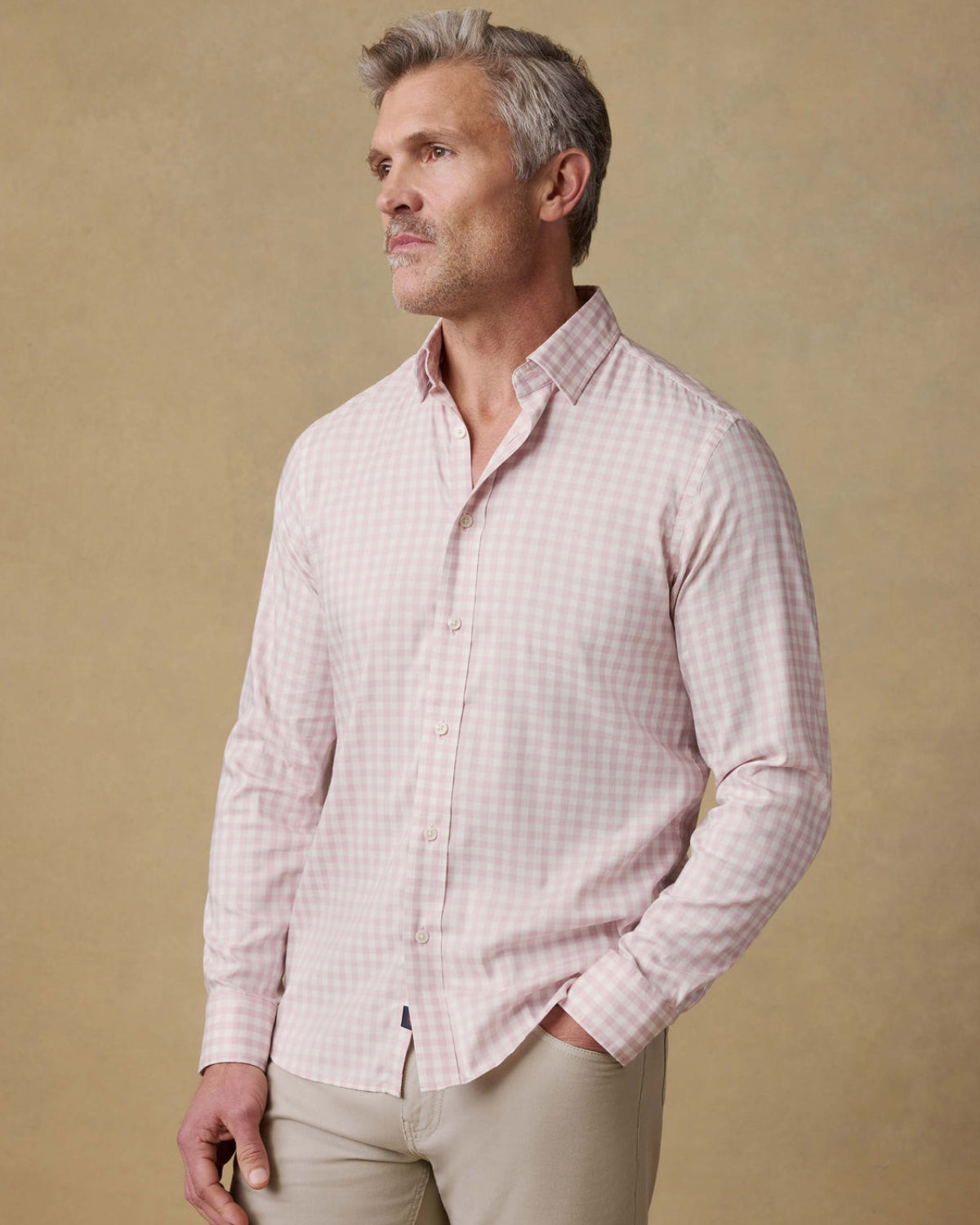 The Movement Shirt - Rose White Gingham
