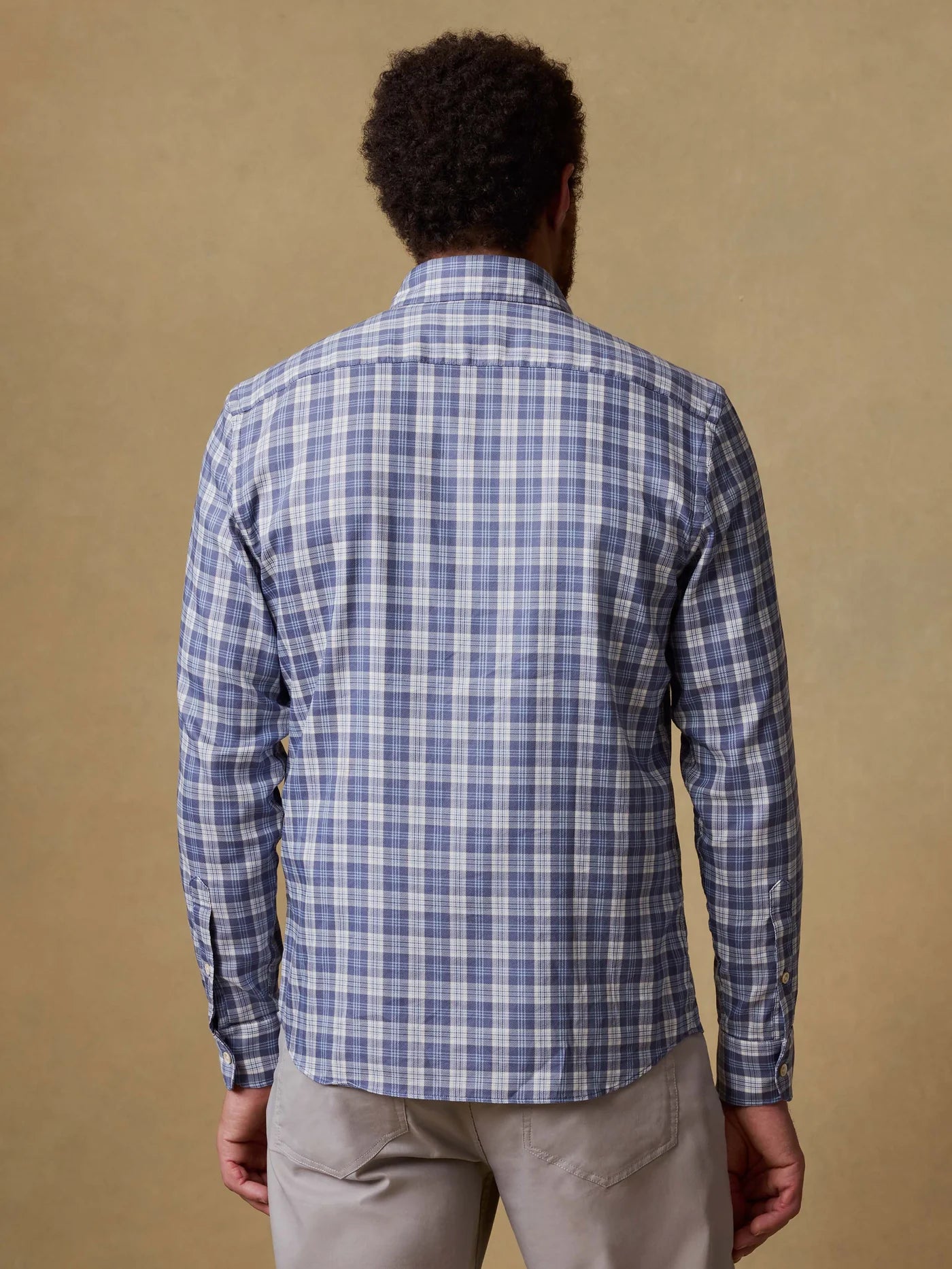 Movement Monterey Shirt - Blue Isle Plaid, breathable wrinkle-resistant men's long sleeve by FAHERTY