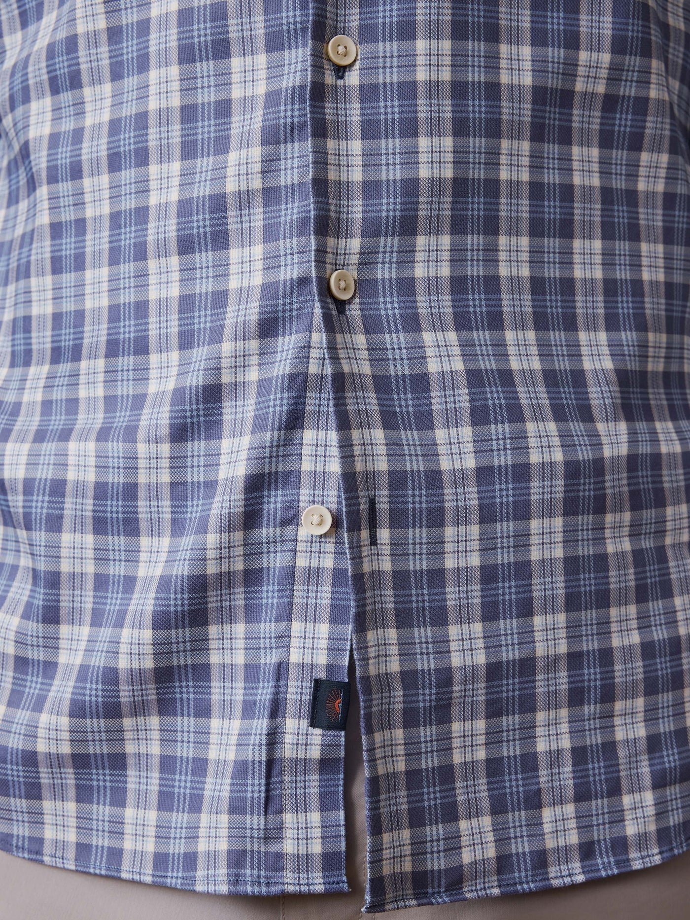 Movement Monterey Shirt - Blue Isle Plaid, FAHERTY men's long sleeve with breathable, stretch cotton