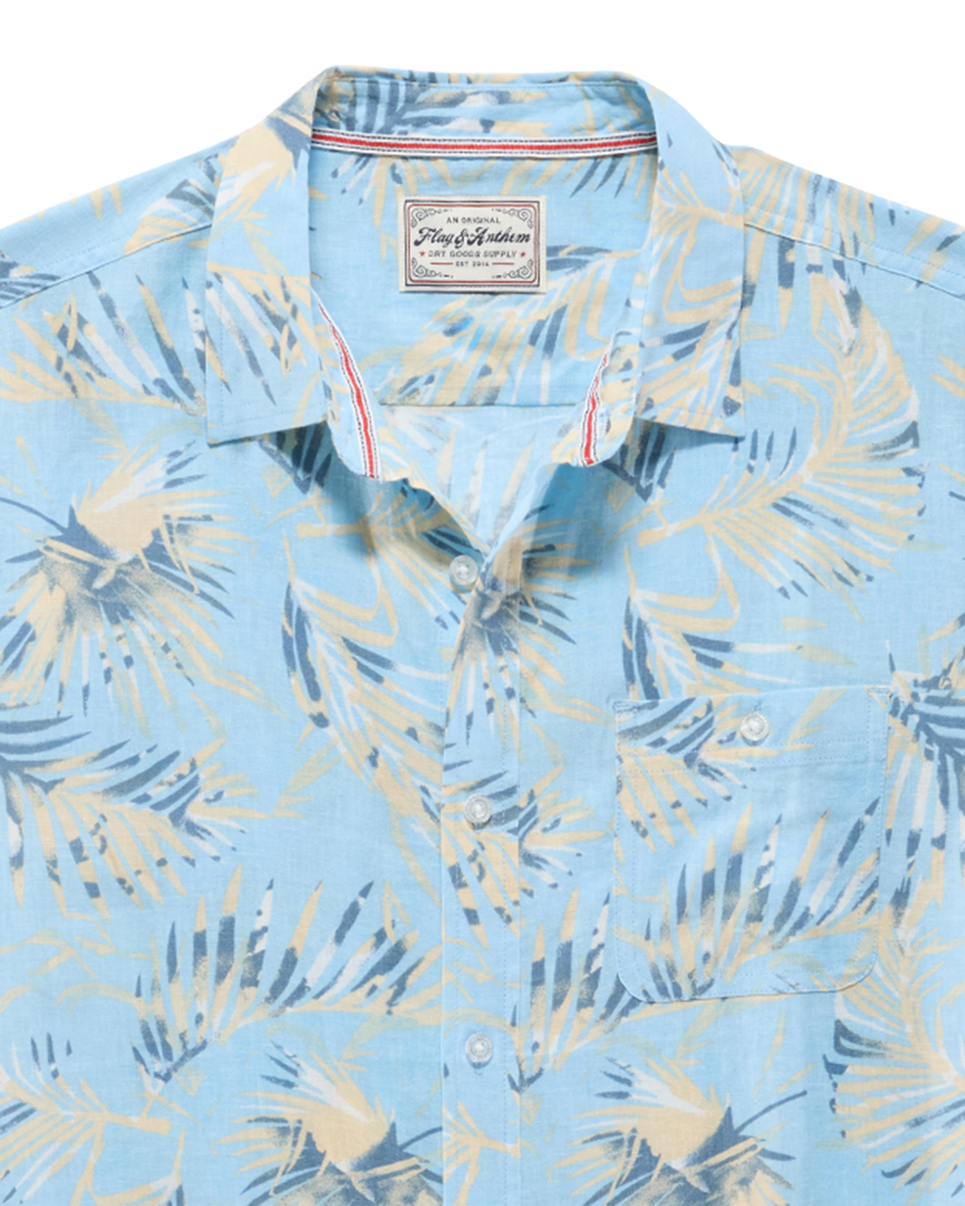 Munford SS Palm Print Shirt