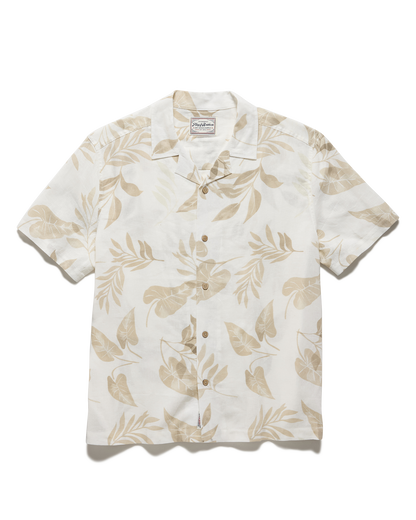Parons SS Leaf Print Camp Collar Shirt