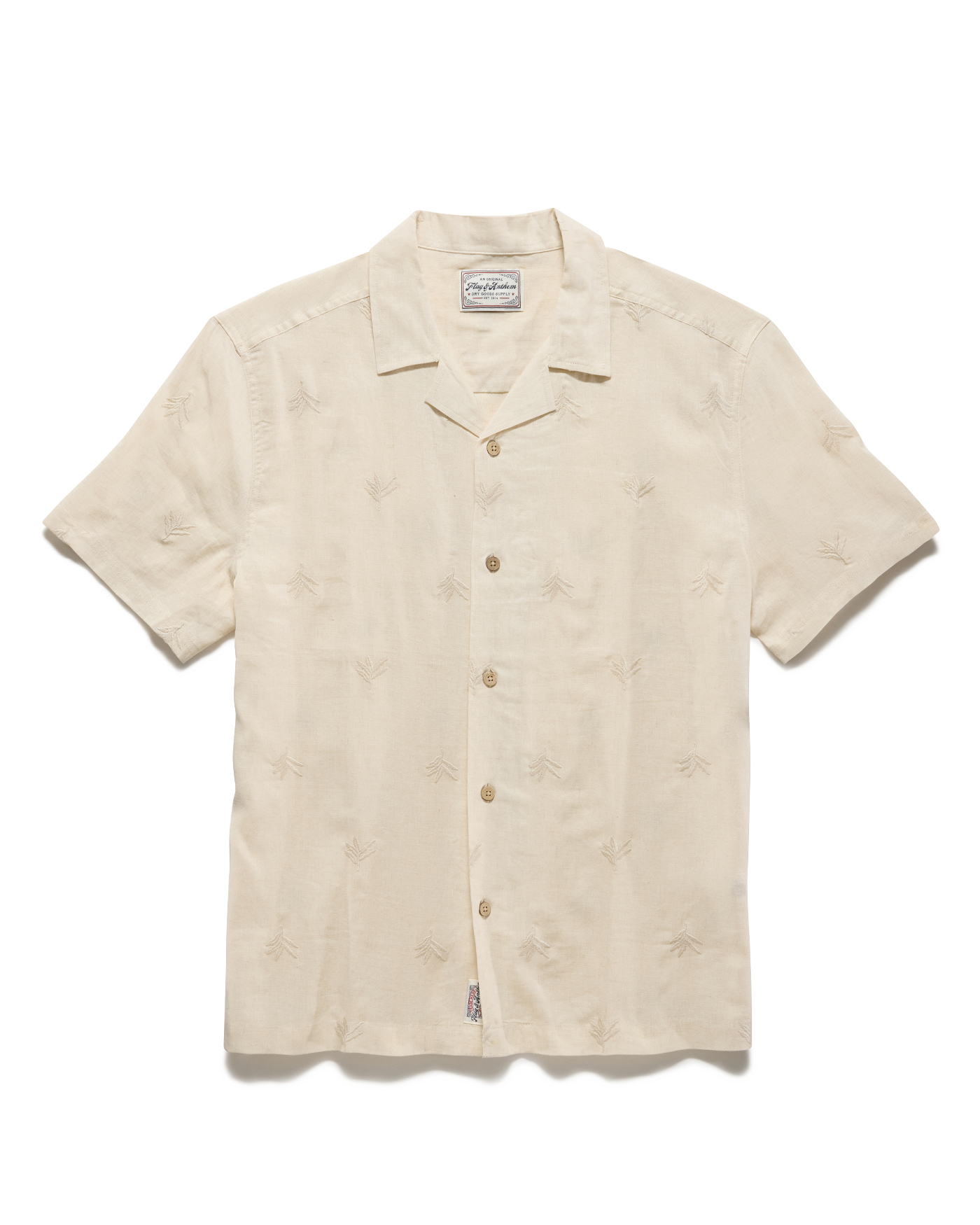 Chandler SS Embroidered Camp Collar Shirt