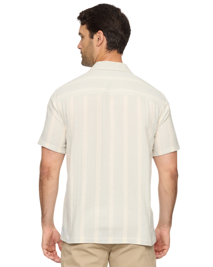 Judson SS Stripe Camp Collar Shirt