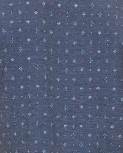 Marion SS Southwest Print Outdoor Performance Western Shirt in blue breathable stretch fabric