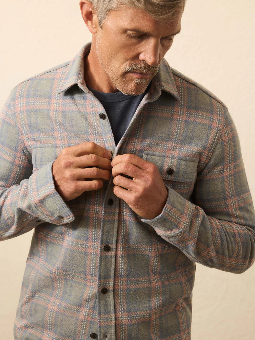 Legend Sweater Shirt - Forest Rose Plaid