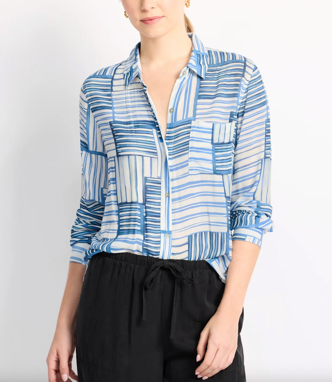 Josephine - Marine Mixed Stripe