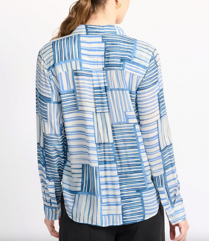 Josephine - Marine Mixed Stripe