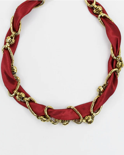 Don't Get It Twisted Maroon Collar