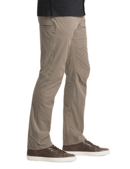 Silencr Pant Full in beige with stretch and water-resistant ripstop fabric by KUHL