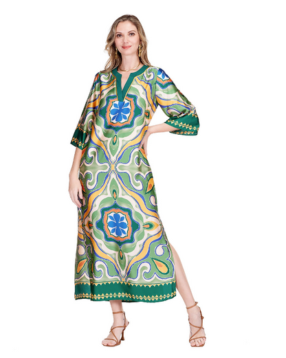 Trimmed Maxi - Moroccan Tile