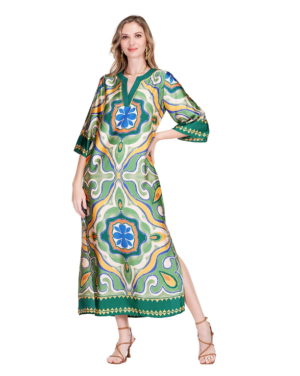 Trimmed Maxi - Moroccan Tile