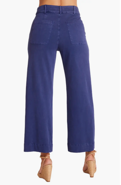 Saige - Wide Leg Crop - Cobalt Bay