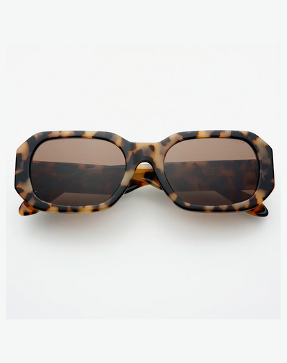 Onyx Acetate Rectangular Sunglasses - Milky Tortoise
