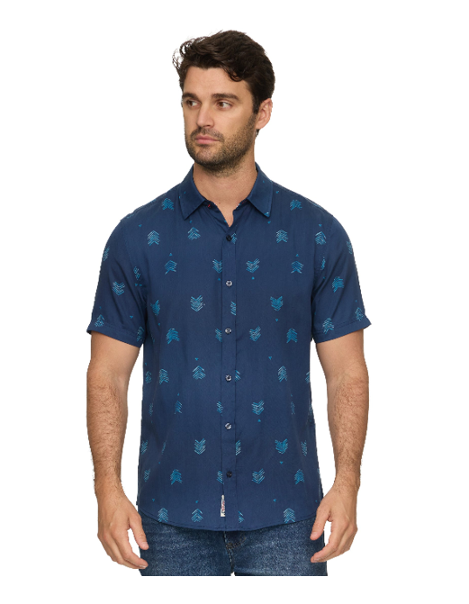 Dyer SS Cheveron Print Shirt