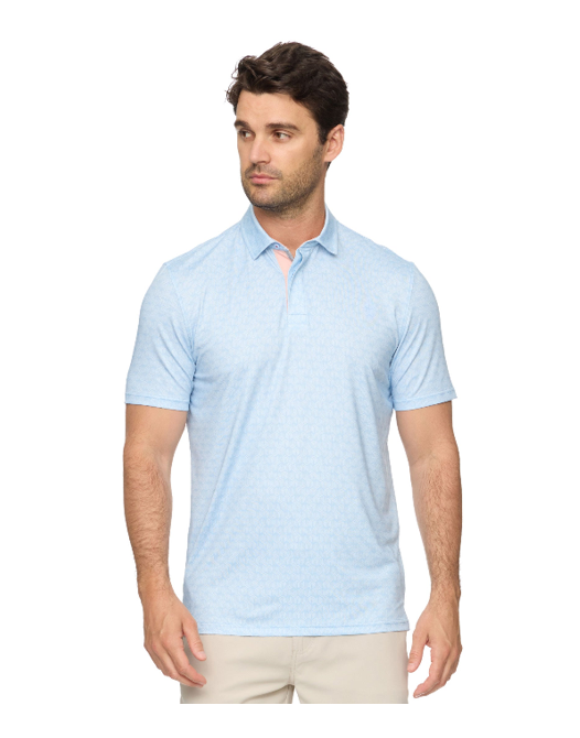 Avila SS Geo Print Performance Polo
