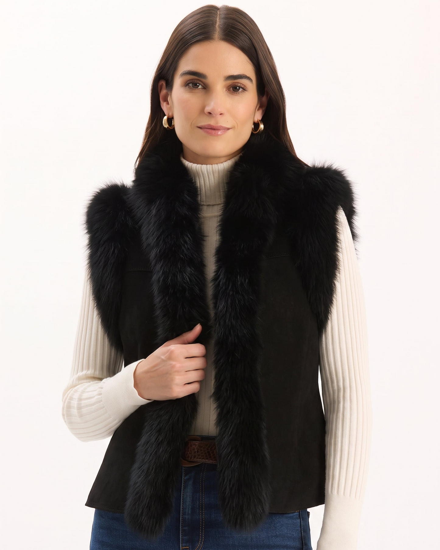 Foxy Fur/Suede Vest