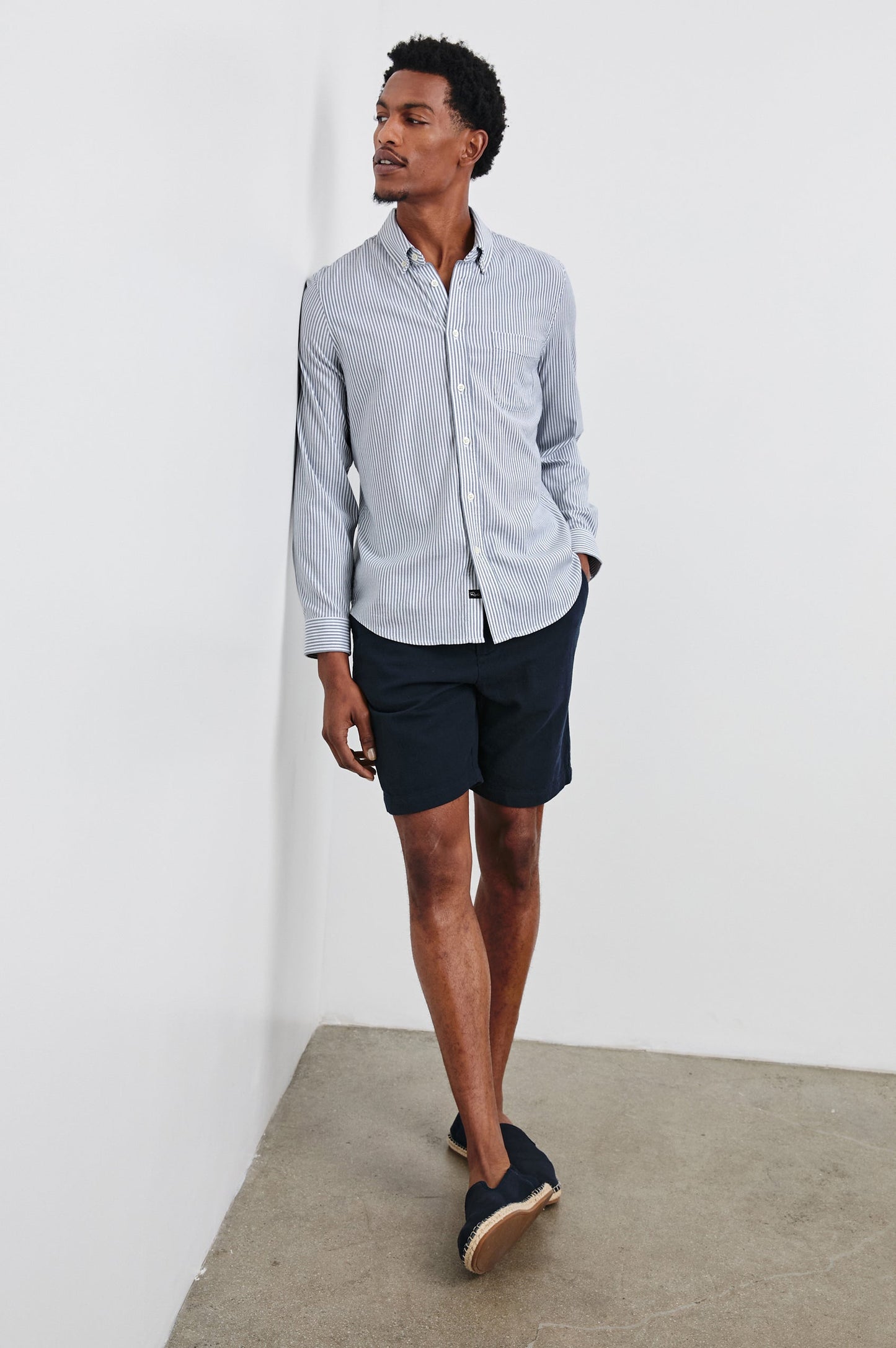 Vance - Blue White Stripe