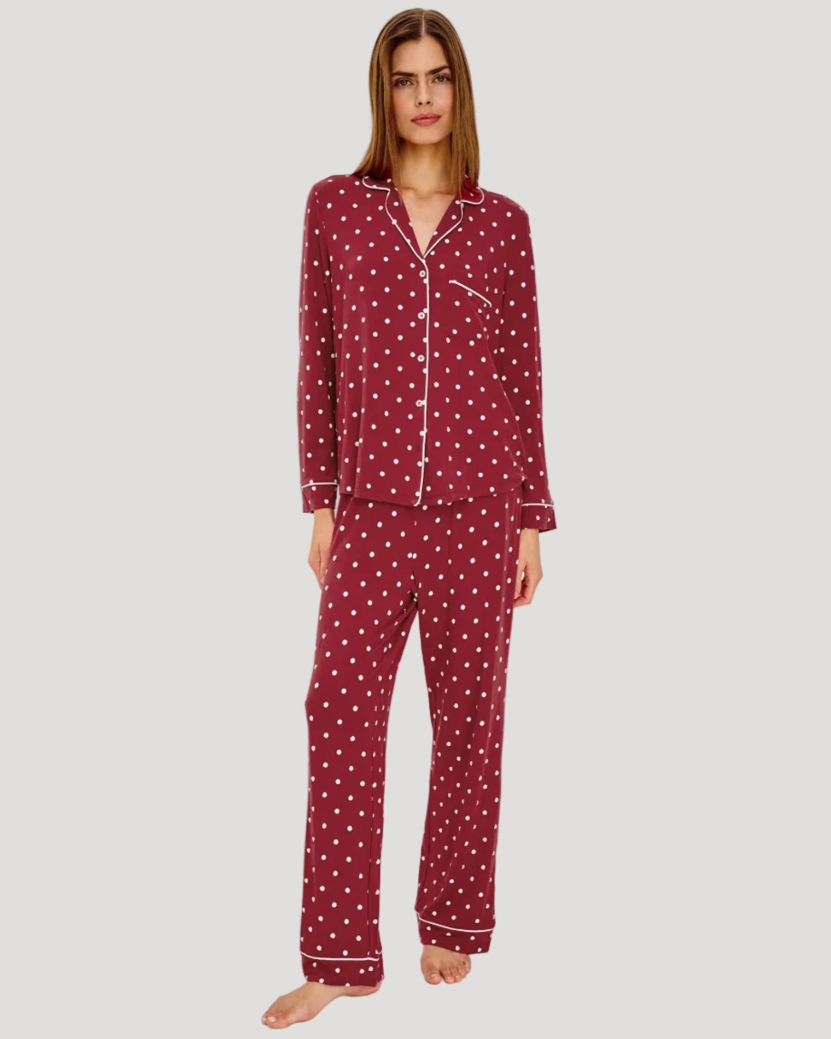 Varra Pajama Set - Cardinal Polka