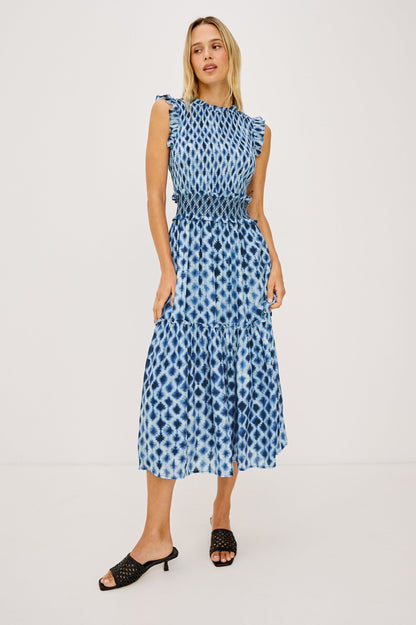 Vivier - Sapphire Shibori dress from RAILS in Women's Dresses & Jumpsuits, styled with black sandals