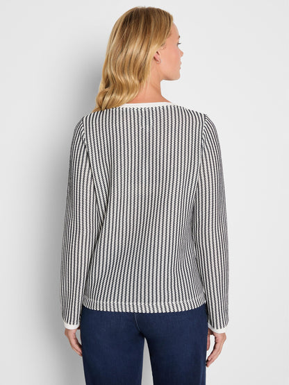 Zig Zag Knit Top