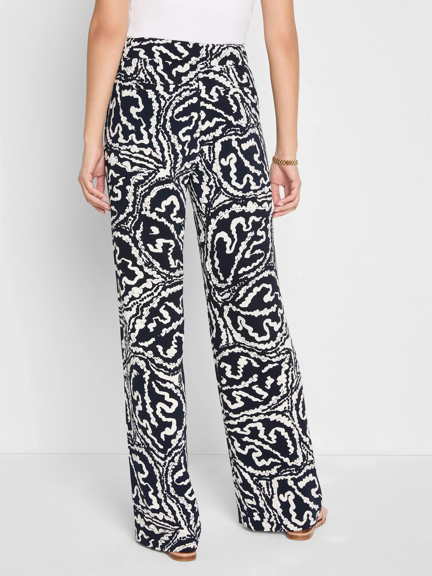 31" Indigo Leaf Eliot Wide Leg Pant