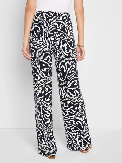 31" Indigo Leaf Eliot Wide Leg Pant