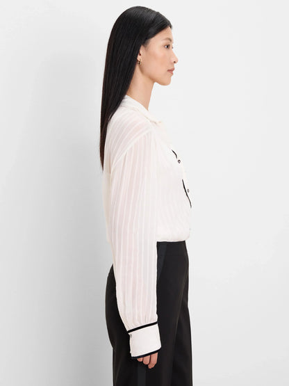 Velvet Trim Shirt