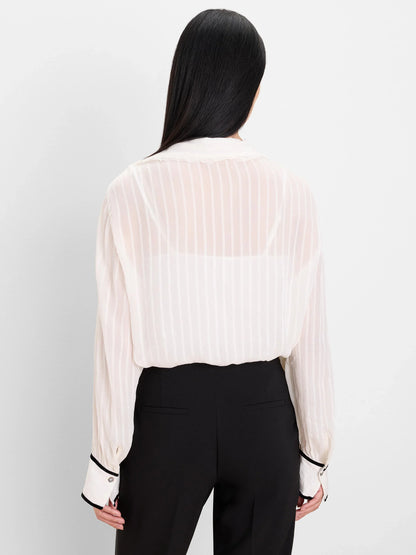 Velvet Trim Shirt