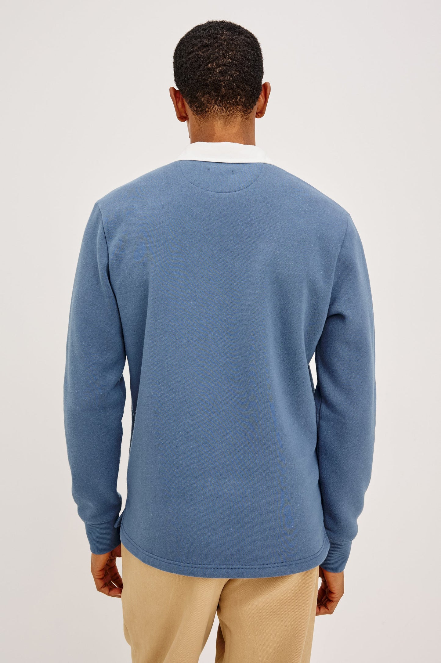 Wright Polo Shirt - Vintage Steel by RAILS, midweight fleece, relaxed fit, Fredericksburg boutique