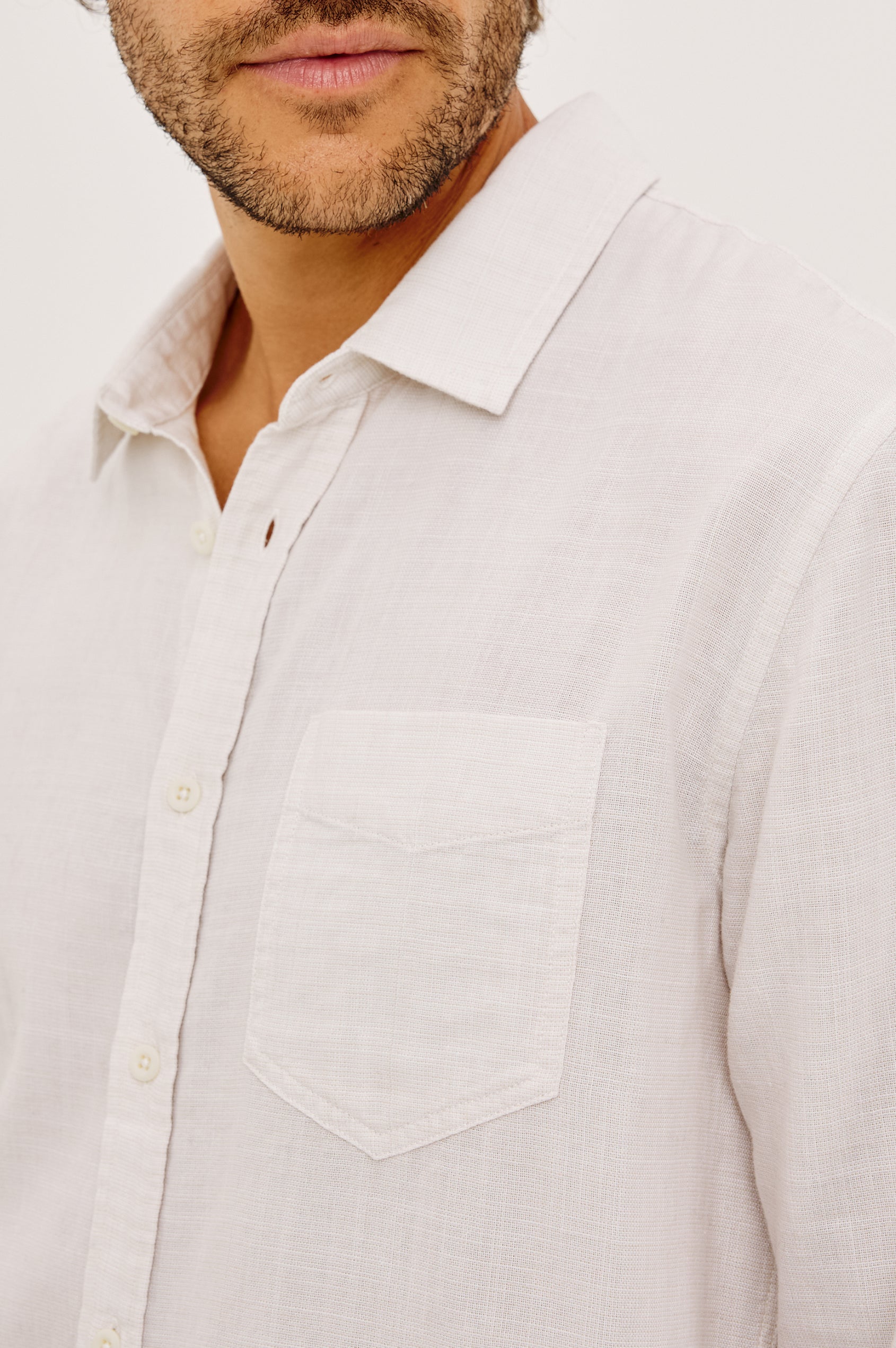 Rails | Wyatt Shirt - Ivory Etch | Premium Cotton | Size M