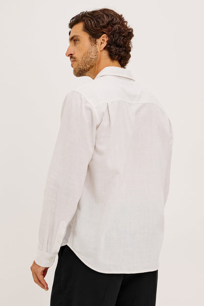 Wyatt Shirt - Ivory Etch