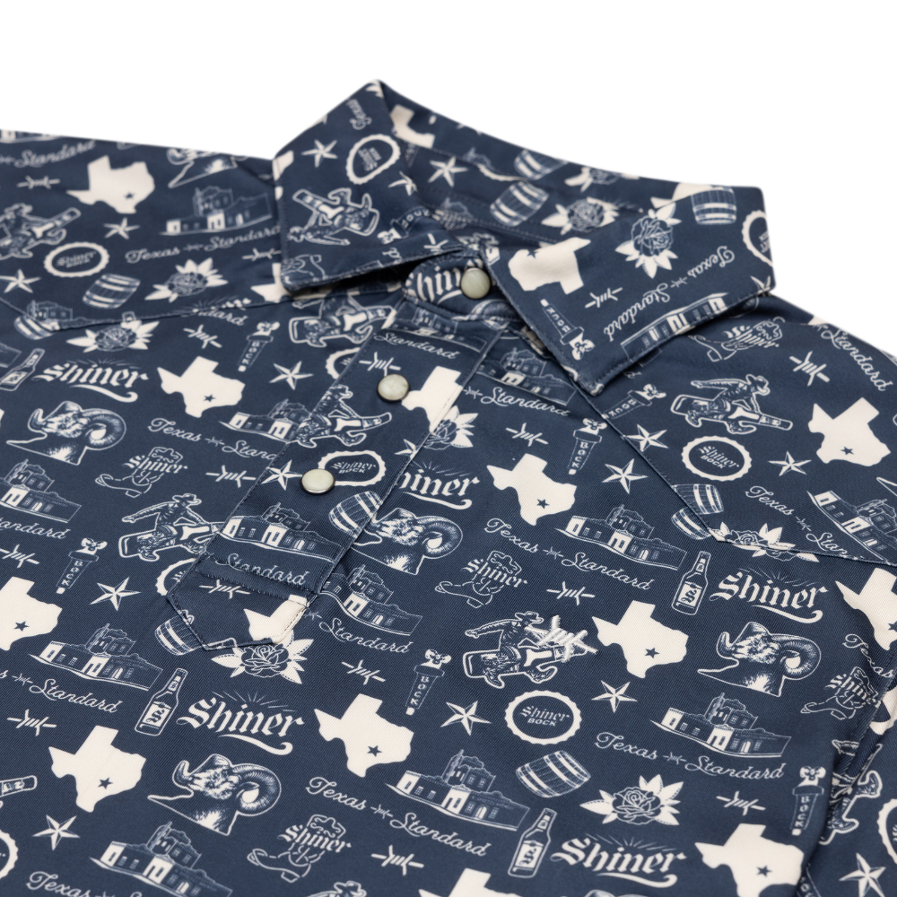 Western Traditions Polo - Shiner Navy