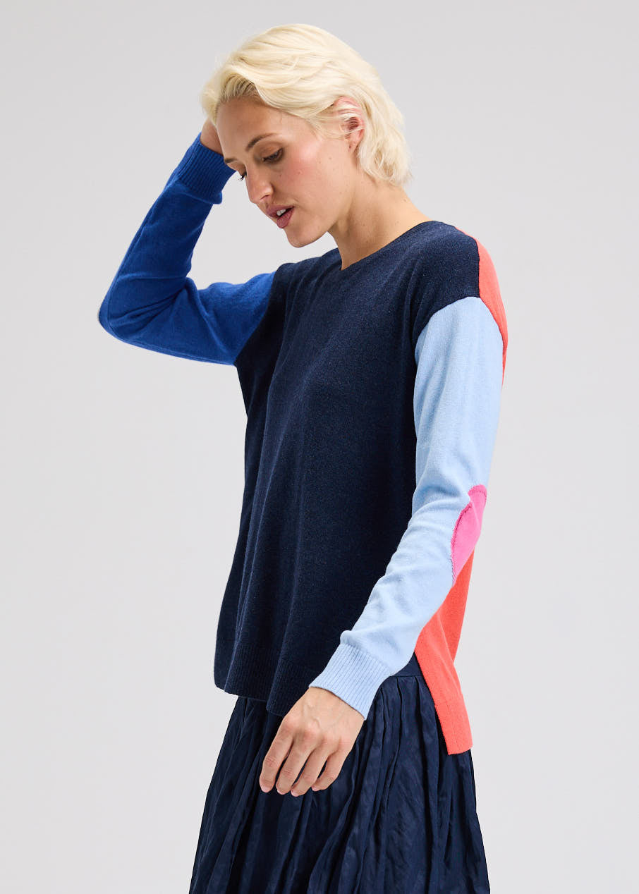 Elbow Intarsia Sweater