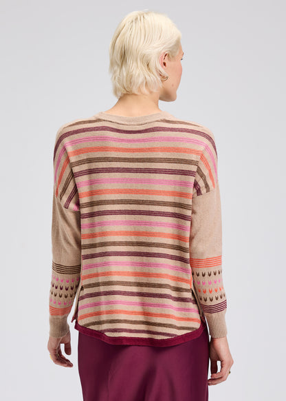 Patterned Back Sweater