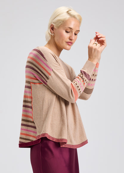 Patterned Back Sweater