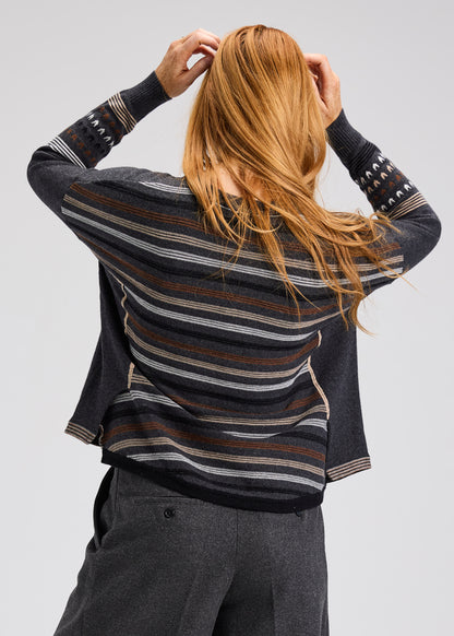 Patterned Back Sweater