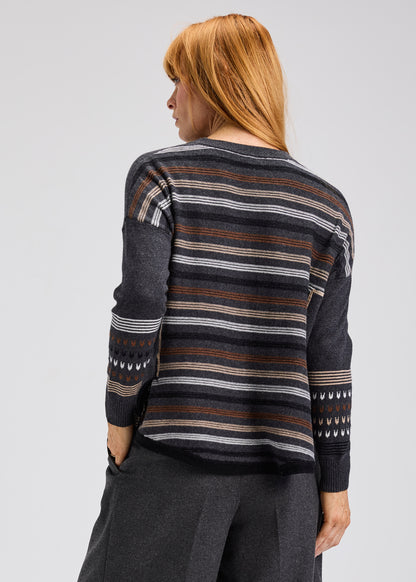 Patterned Back Sweater