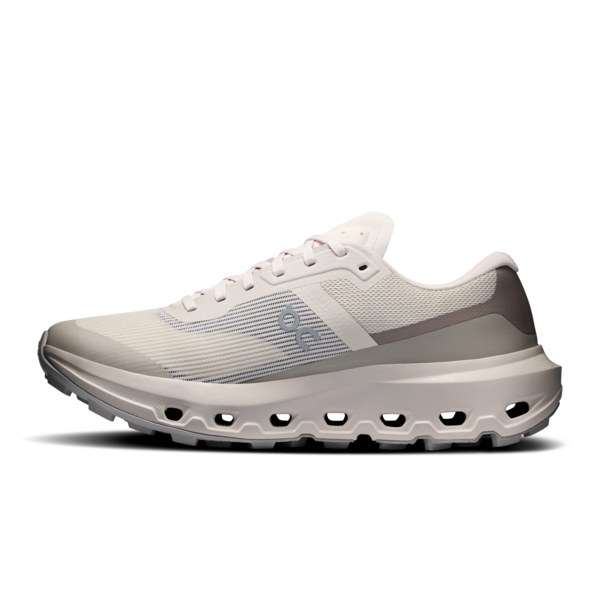 Cloudvista 3 W - Pearl/Cinder by ON RUNNING, cushioned beige and ivory women's shoes at HCO